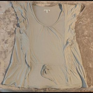 American Eagle Ruffle Sleeve Tee